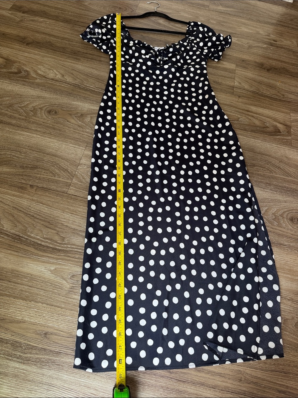 Topshop Polka Dot Midi Dress - Black & White Size: 6 - Picture 11 of 11